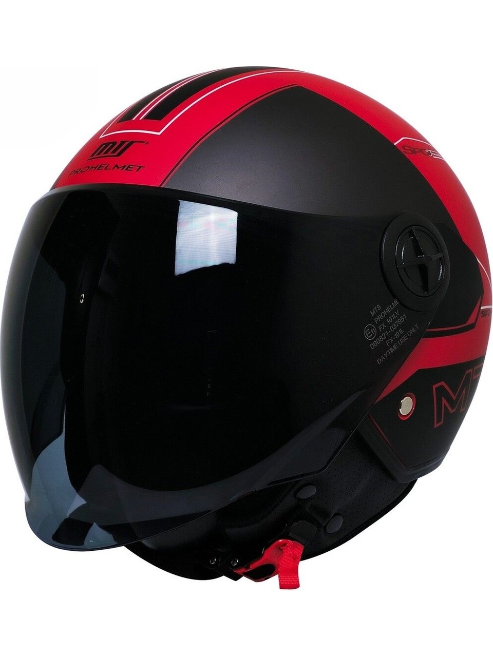 MTS%20FX101%20Yarım%20Kask%20Design%20Red