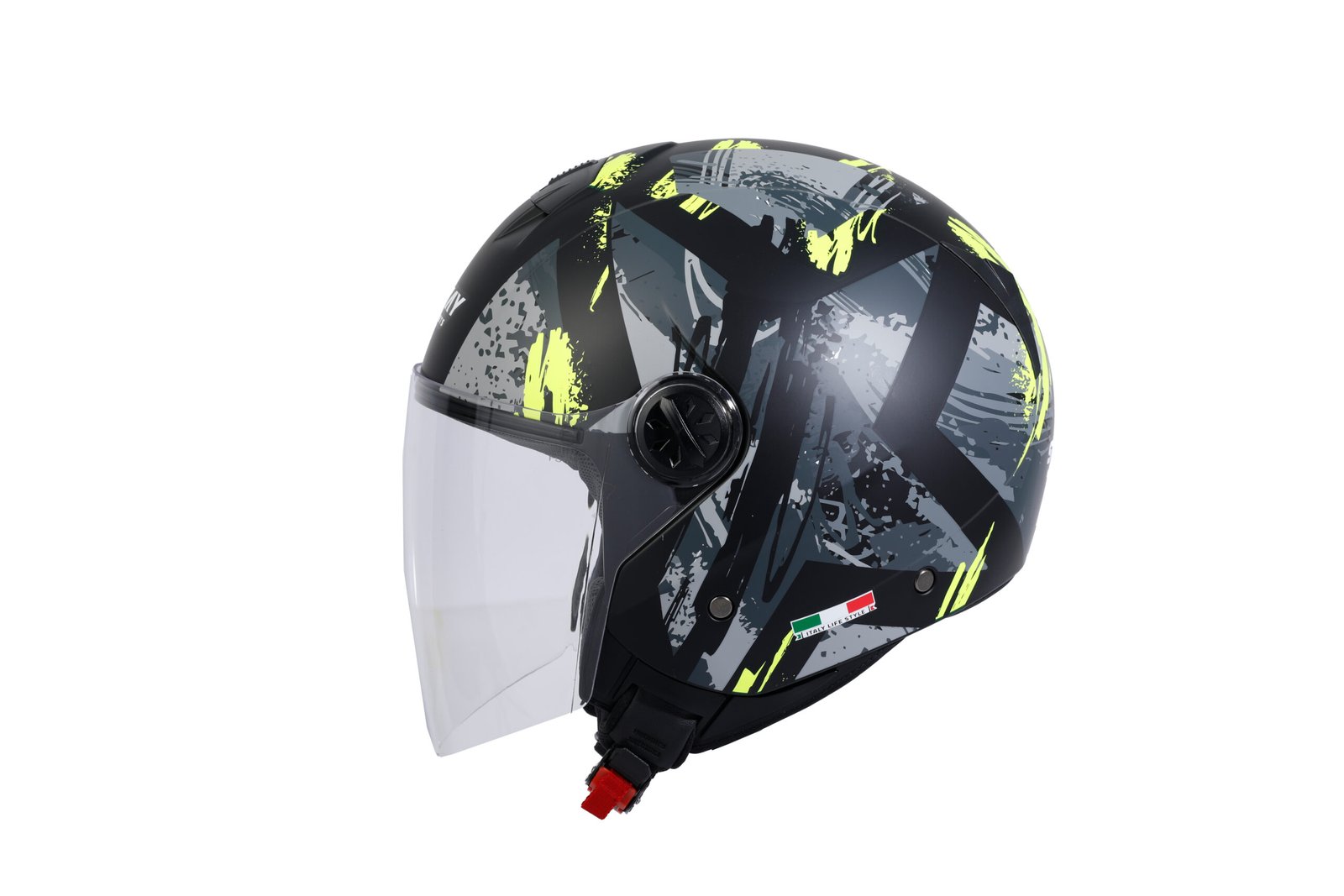 SWAY%20SW%20715%20POISON%20Black%20Grey%20Yellow%20Yarım%20Kask