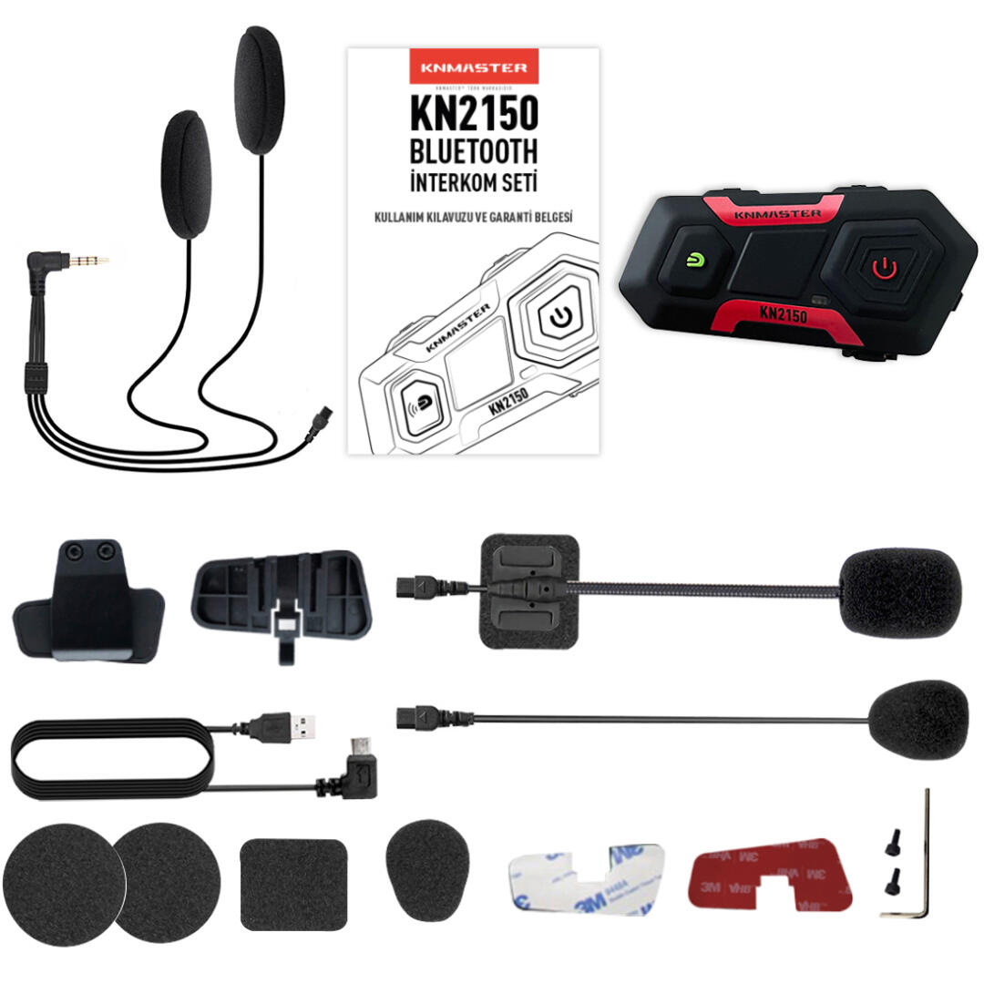 Knmaster%20KN2150%20Motosiklet%20Kask%20İnterkom%20Bluetooth%20Intercom%20Kulaklık%20Seti