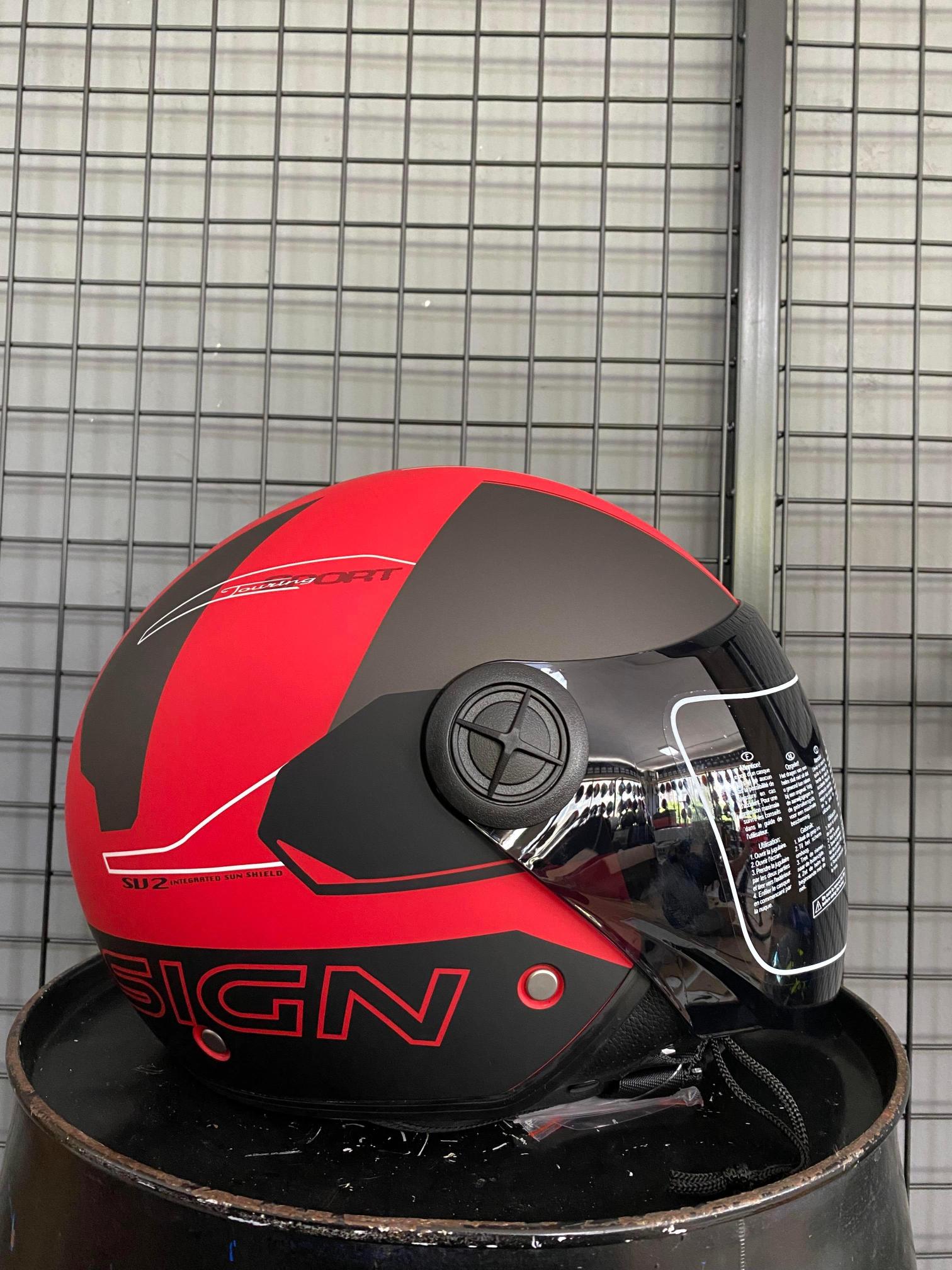 MTS%20FX101%20Yarım%20Kask%20Design%20Red