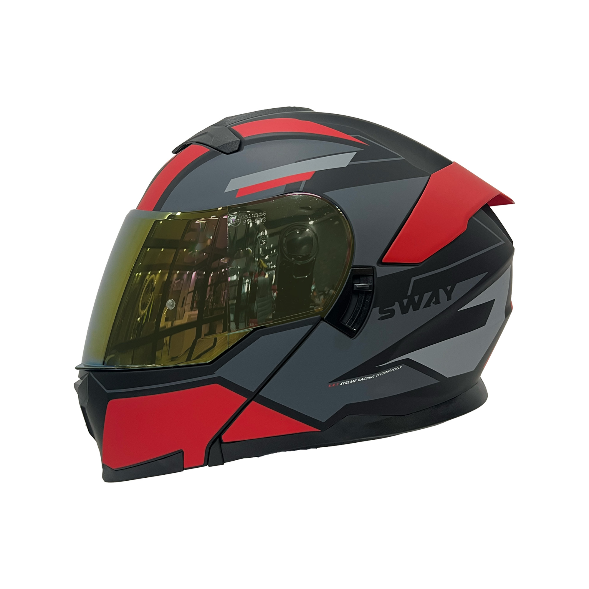 SWAY%20SW%20912%20C1%20RED%20Çene%20Açılır%20Kask